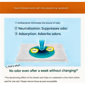 NyanTomo Deodorizing & Antibacterial Refill Sheets 8pcs/pack